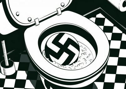 an-illustration-of-a-nazi-symbol-being-flushed-dow-aEZHzjbbQreL5p2zsPmzQw-haSgUWK6THaPdW8OBXP3LA